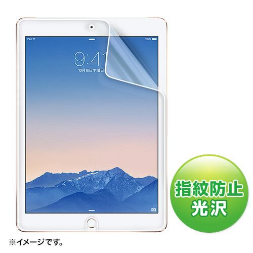 サンワサプライ　iPadAir2用液晶保護指紋防止光沢フィルム　LCD-IPAD6FP【6】