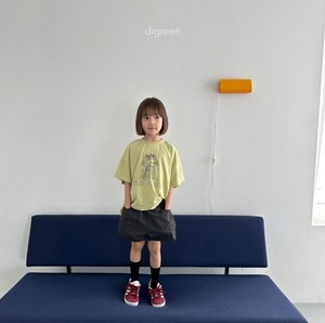 【Digreen ディグリーン】BEST FRIEND Tシャツ 85~120cm ライトグリーン 240516