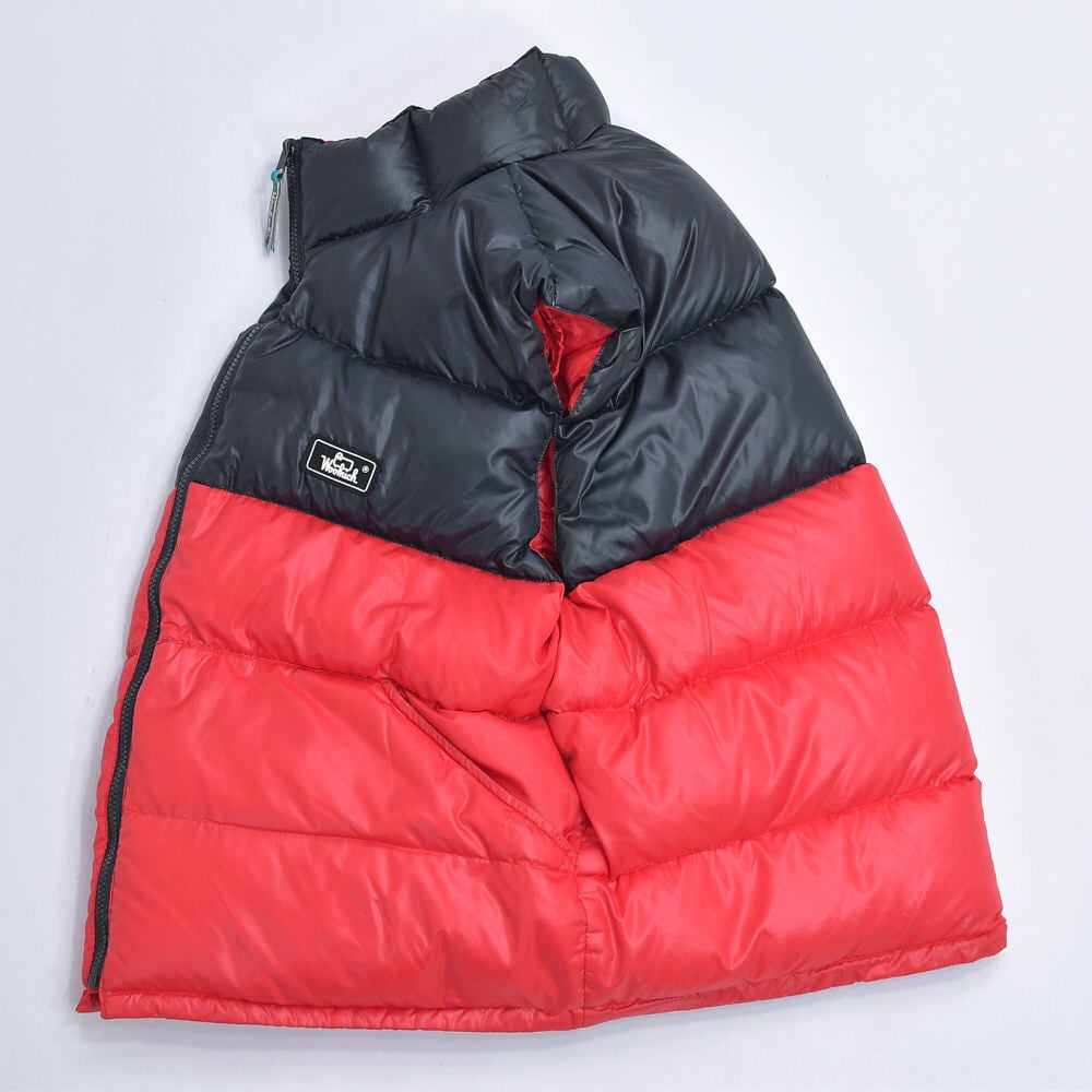 00s～ Woolrich ウールリッチ バイカラー デザイン ダウンベスト