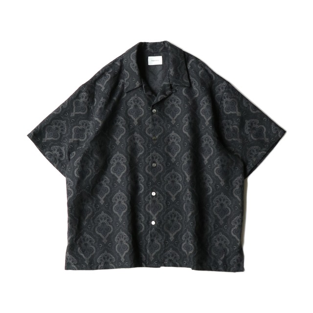 Aloha shirt - Damask jacquard / Black