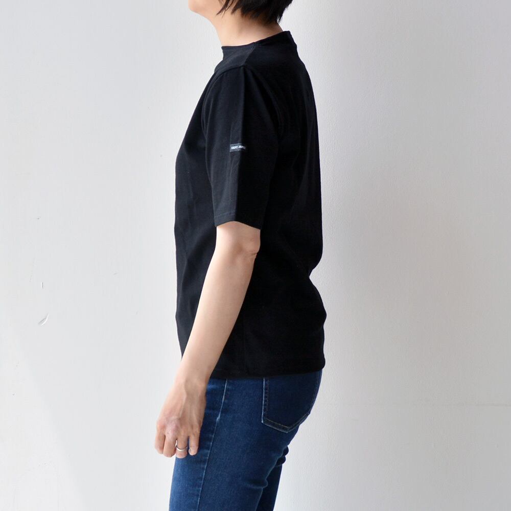 セントジェームス SAINT JAMES 薄手無地シャツ半袖(PIRIAC)NOIR