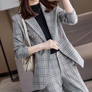 チェックストレートスーツ【2color】　U0240