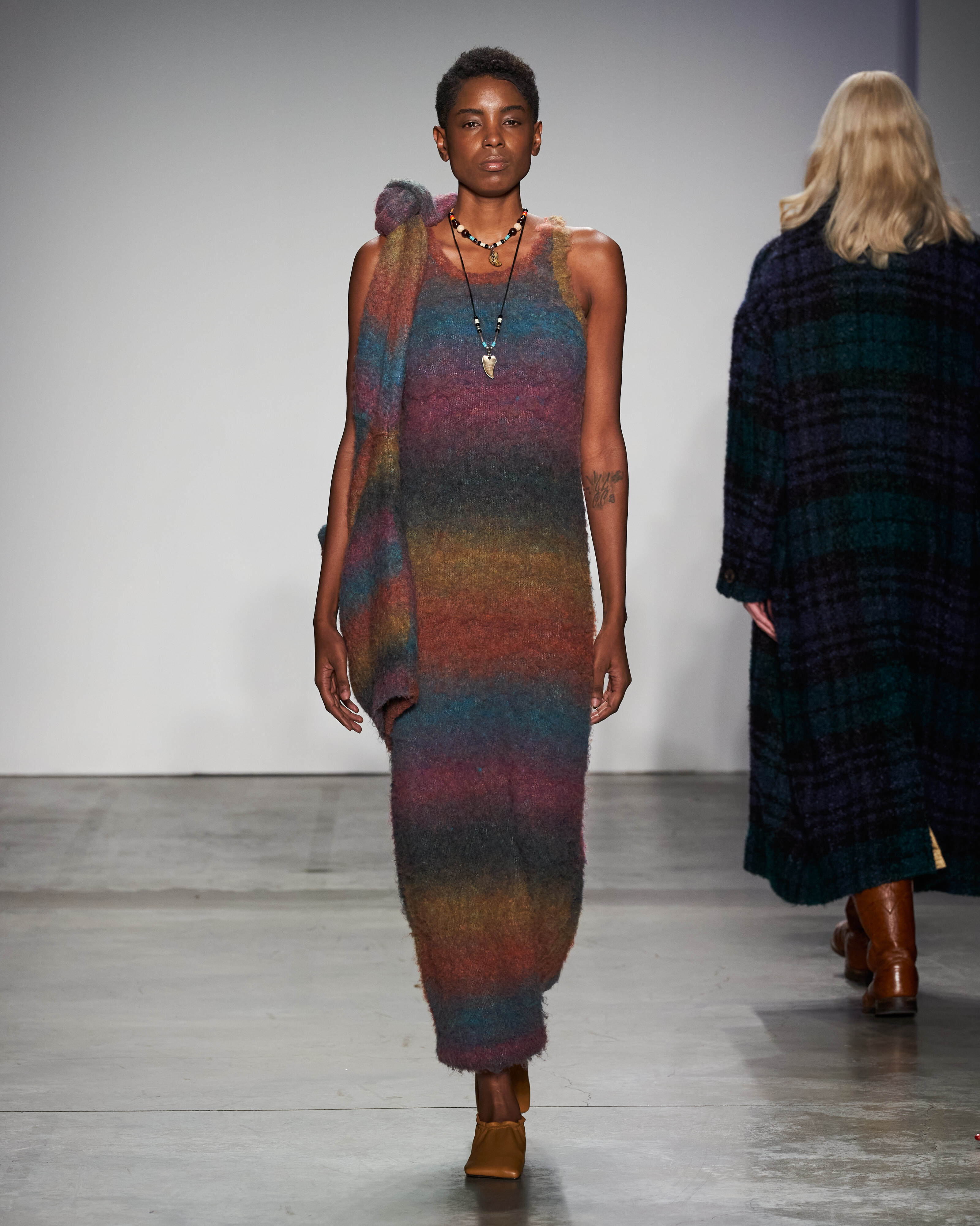 Soft Light I Line Knit Dress/ソフトライトIラインニットドレス 