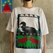 XZ49 スーベニア Tシャツ 動物 カモ シロクマ シカ カナダ アートT