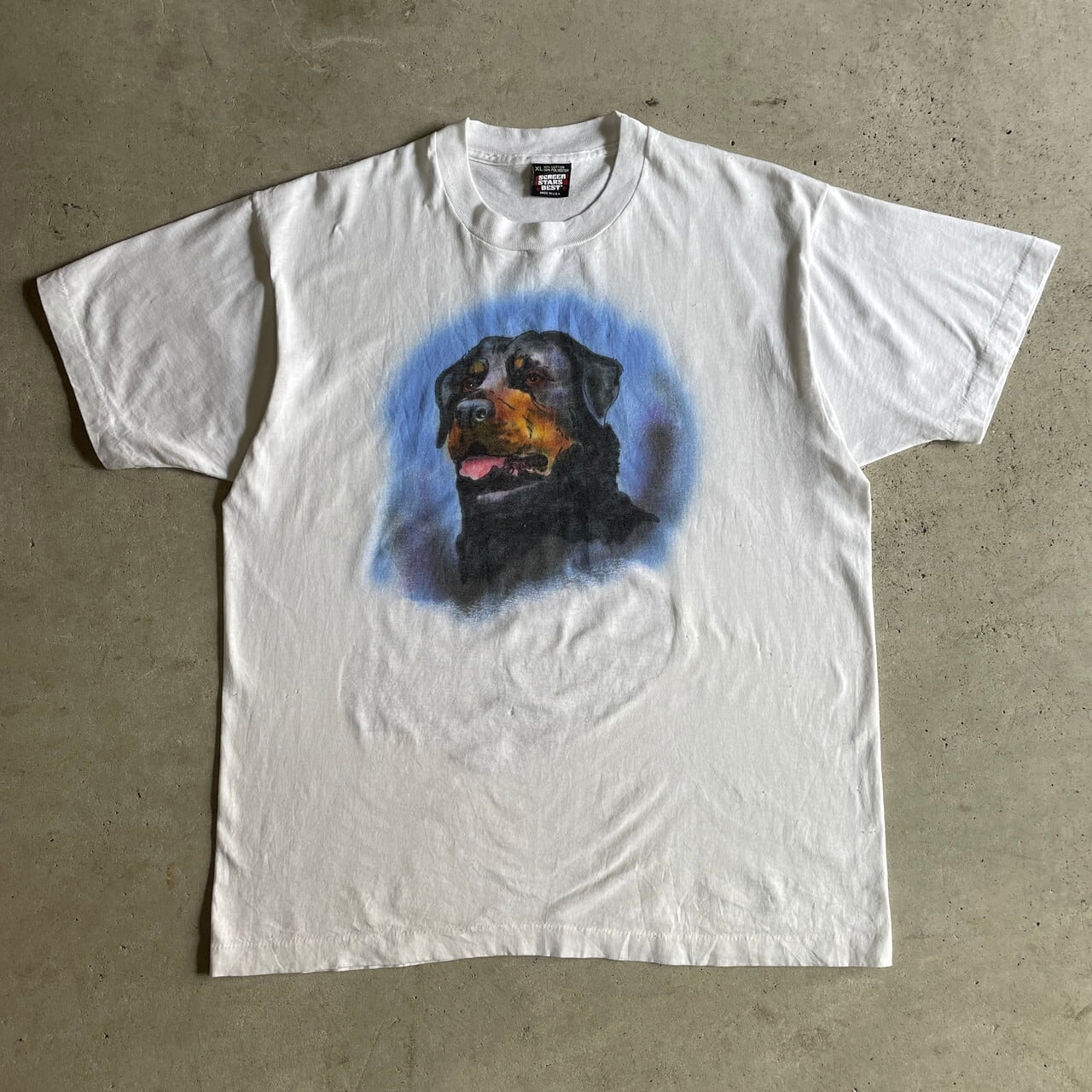 90年代 USA製 アニマル 犬 イヌ DOG アート プリントTシャツ メンズXL ...