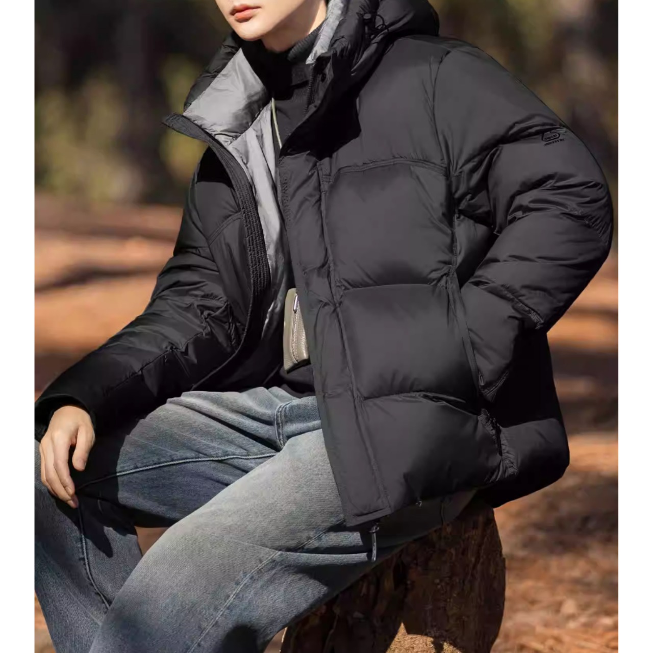 フルジップ ヒップ丈 ダウンジャケット af0446