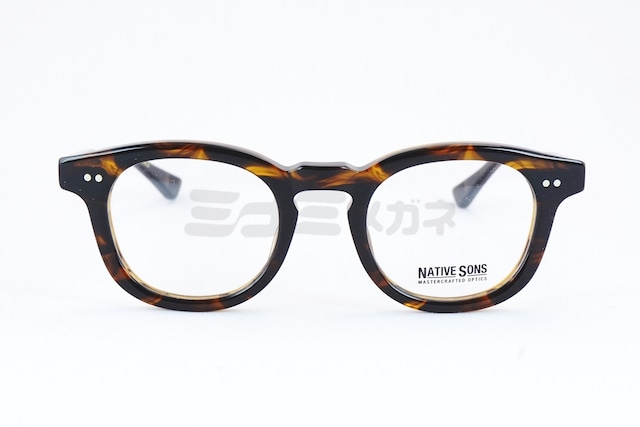 NATIVE SONS メガネ Carver Col.Gasoline PL-047F ボスリントン ウェリントン ボストン カーヴァー ネイティブサンズ 鯖江 日本製 正規品-2枚目