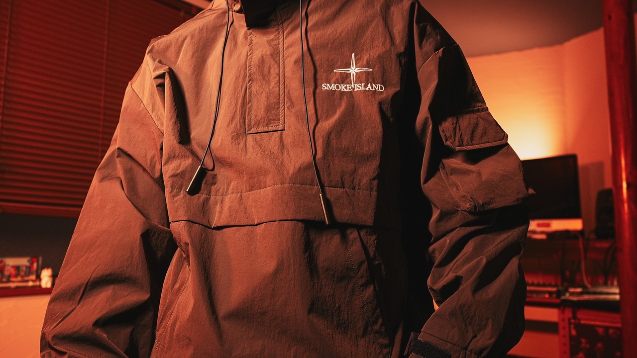 SMOKE ISLAND Anorak Jacket [GRAY]