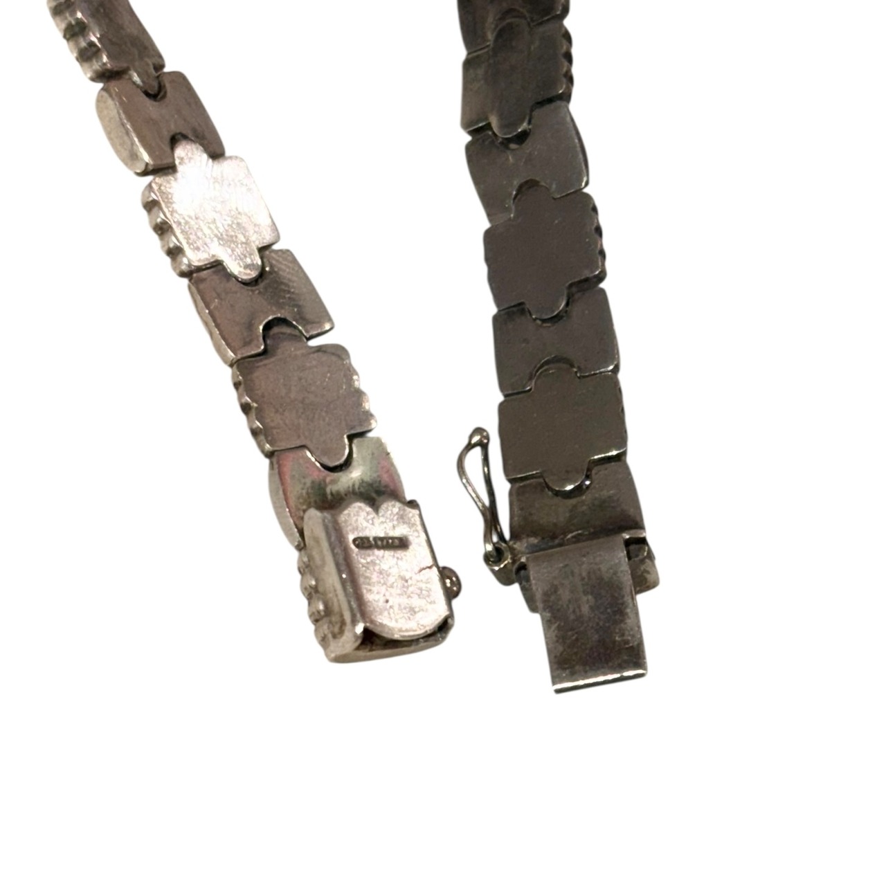 vintage silver combicolor bracelet