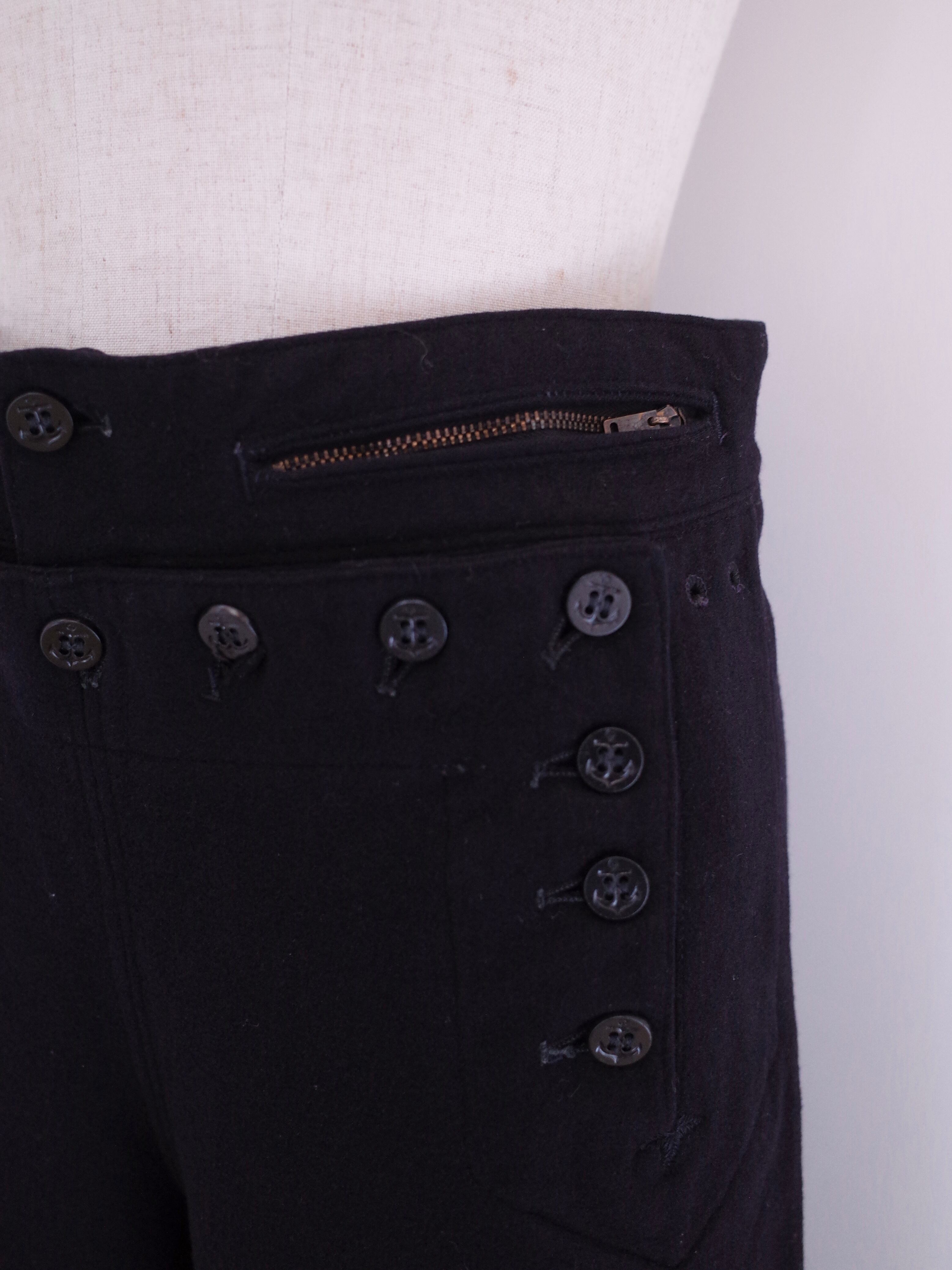 40s U.S.NAVY wool sailor pants | port.