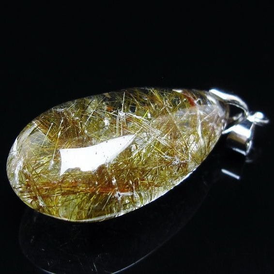 プラチナルチルクォーツ ペンダント 一点物 メール便可 [M便 1/20] 112-13135