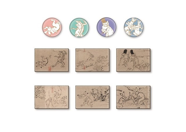国宝 鳥獣戯画と愛らしきの日本の美術／マグネットセット(10種類セット)