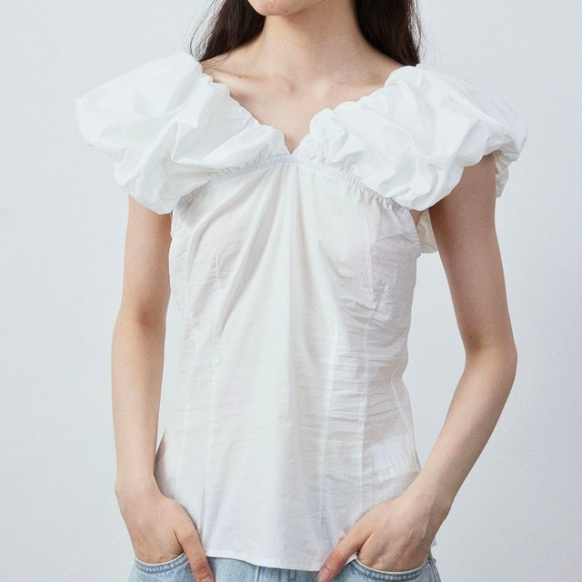 2way Volume sleeve gathered top