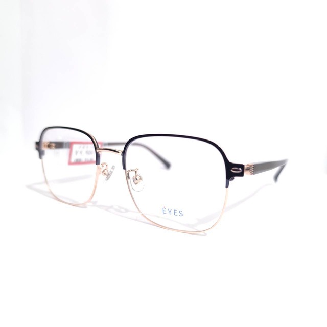 【EYES】ウエリントンメタルフレーム　ダークブラウン