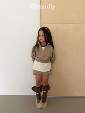 【取寄/韓国直送】Elly molly アーチロゴピグショートパンツト|秋服|韓国子供服|26/AT