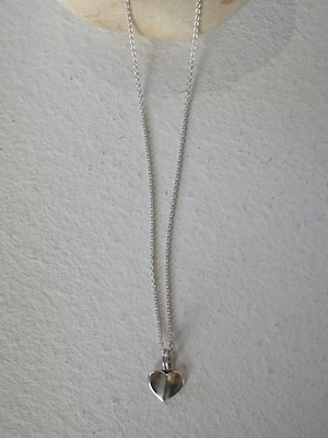 〈vintage silver925〉flat heart necklace