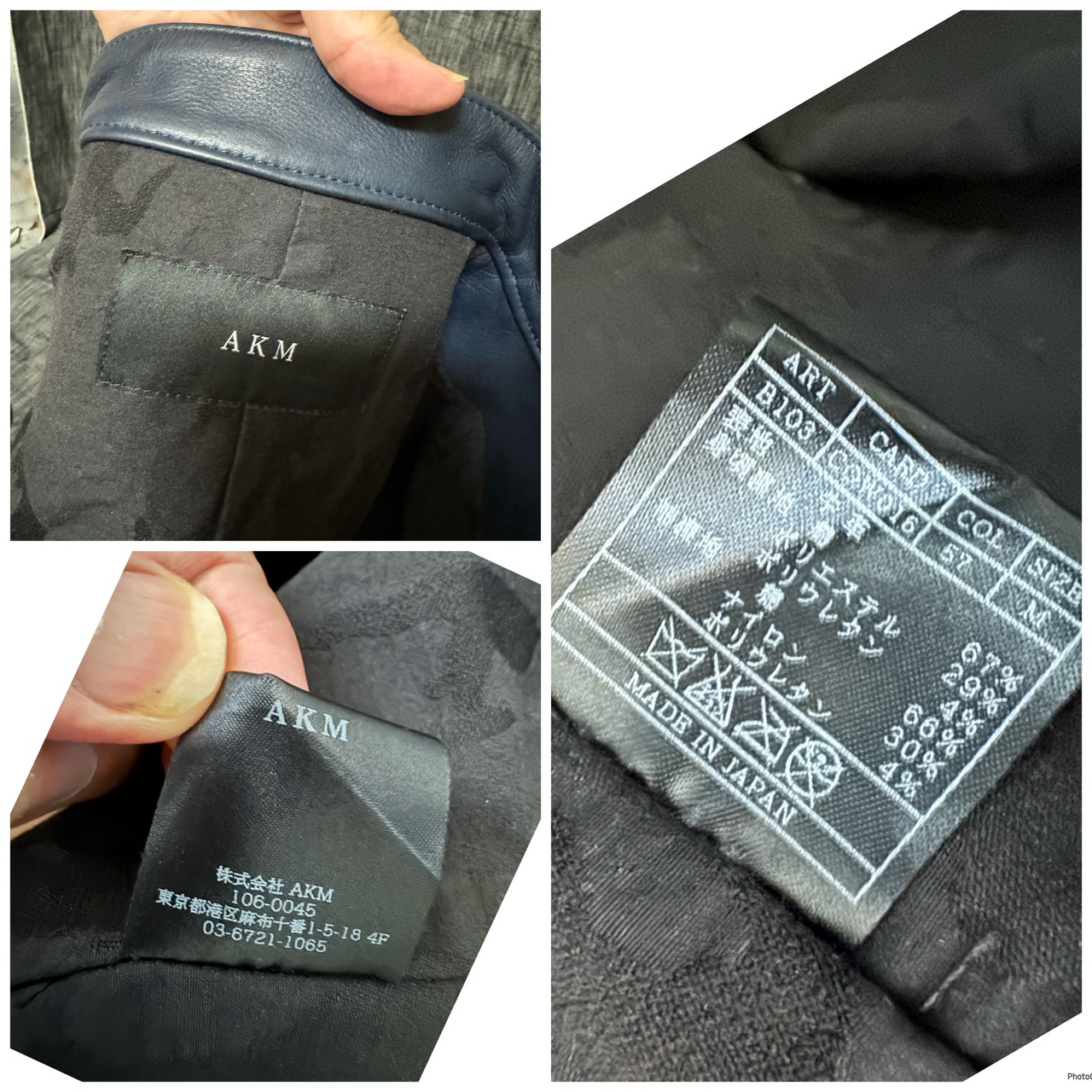 定価132000円 AKM wjk高級ライン カウレザーシングルライダース M 