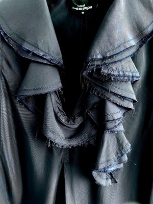 tricot COMME des GARÇONS　FRAYED RUFFLE COLLAR DRESS