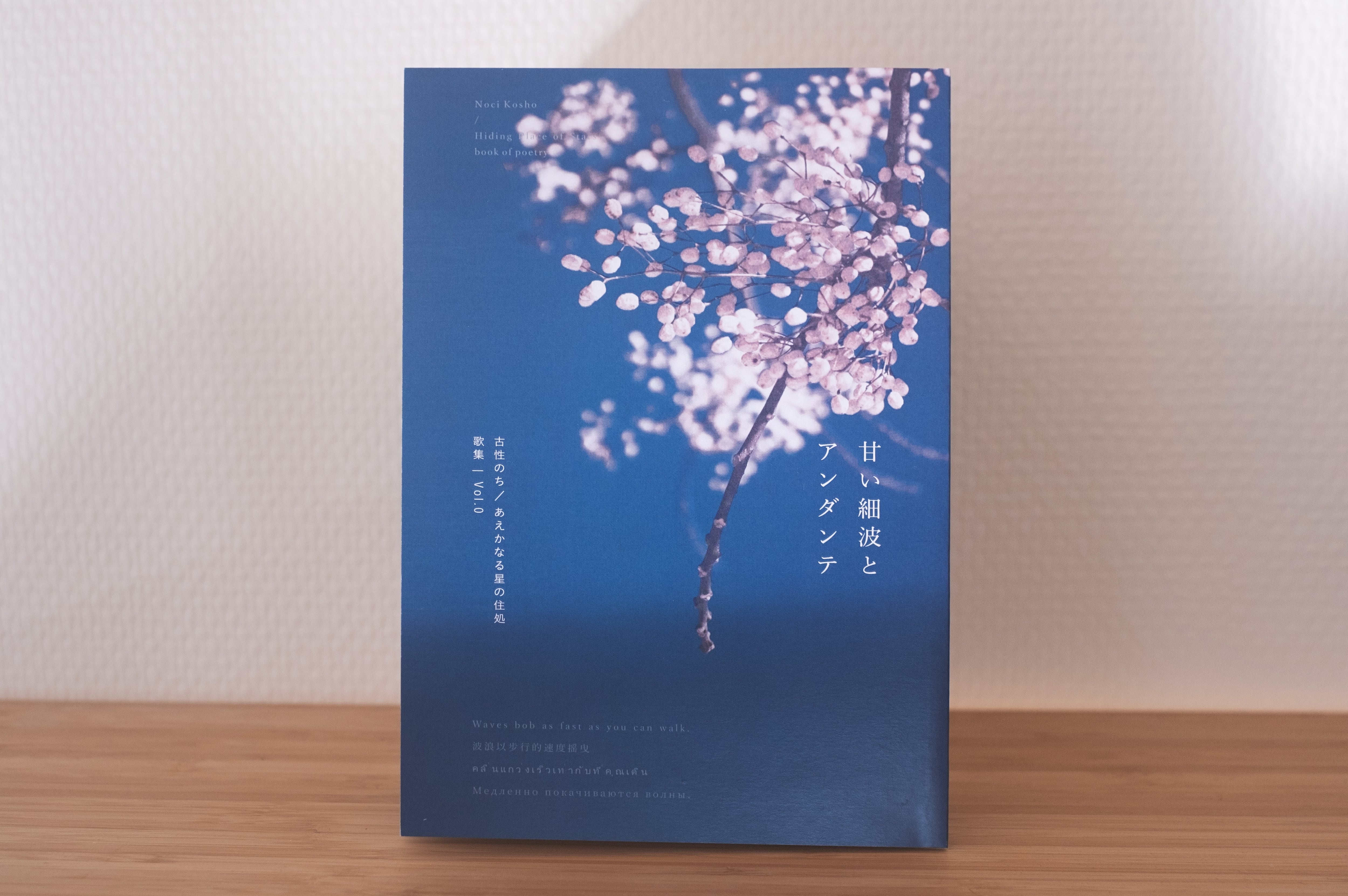 古性のち 短歌集 甘い細波とアンダンテ Vol.0 | Noci Kosho shop