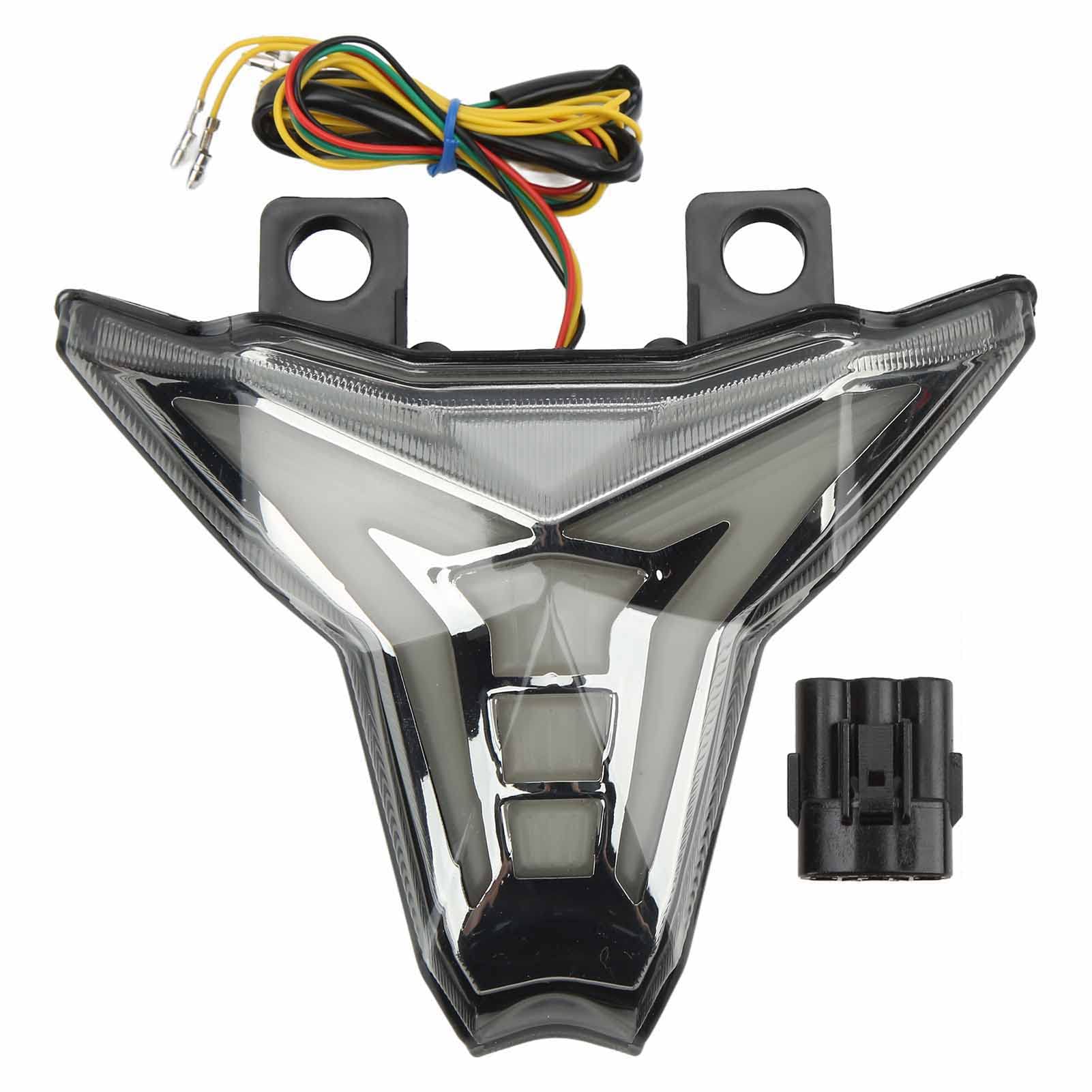 オートバイ LED テールライト、テールランプ アセンブリ リア ブレーキ ウインカー ライト オートバイ アクセサリー 交換用 Z1000 ZX‑10R ZX‑10RR 250 400(黒くなった)