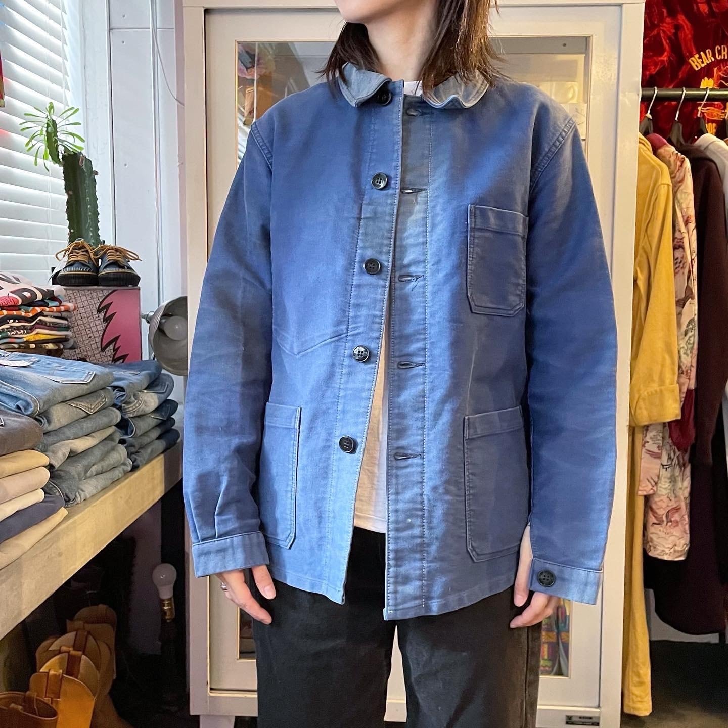 1960's〜 FRENCH MOLESKIN WORK JACKET フレンチ モールスキン ワークジャケット | CiRCA［サーカ  神戸］ONLINE STORE powered by BASE