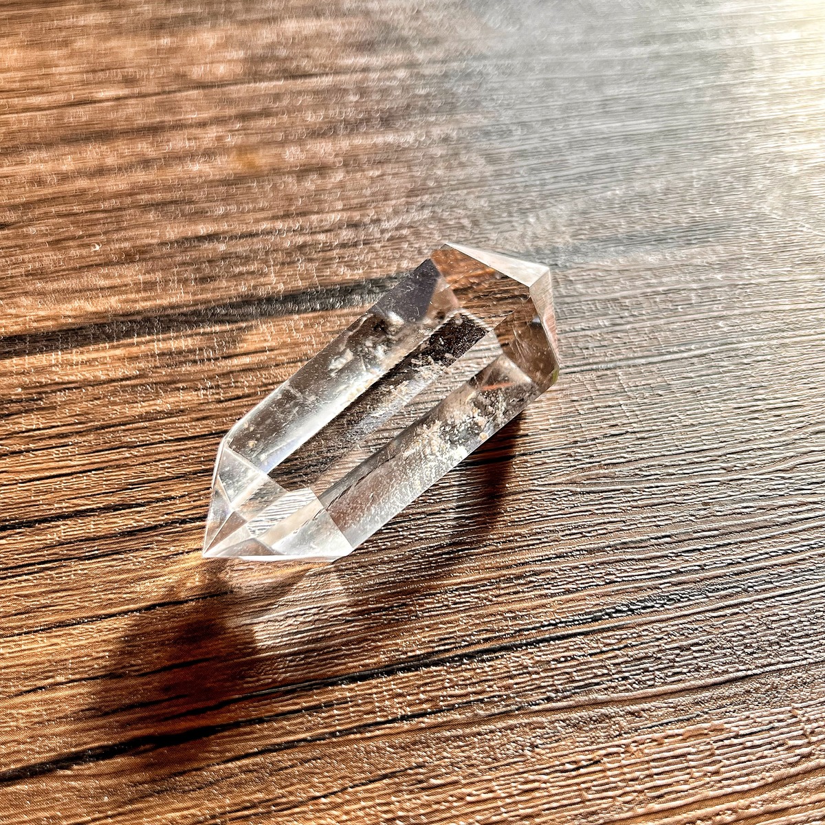 ダブルポイントクォーツ 両剣水晶 ⑤ | オルゴナイト 通販 天然石雑貨 