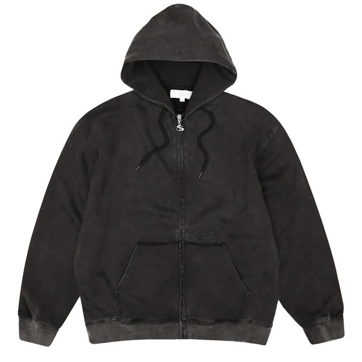 YARDSALE / RAW EDGE HOOD / BLACK