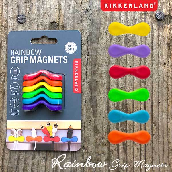 Rainbow Grip Magnets set of 6 レインボーグリップマグネット 6個入 磁石 キッカーランド KIKKERLAND