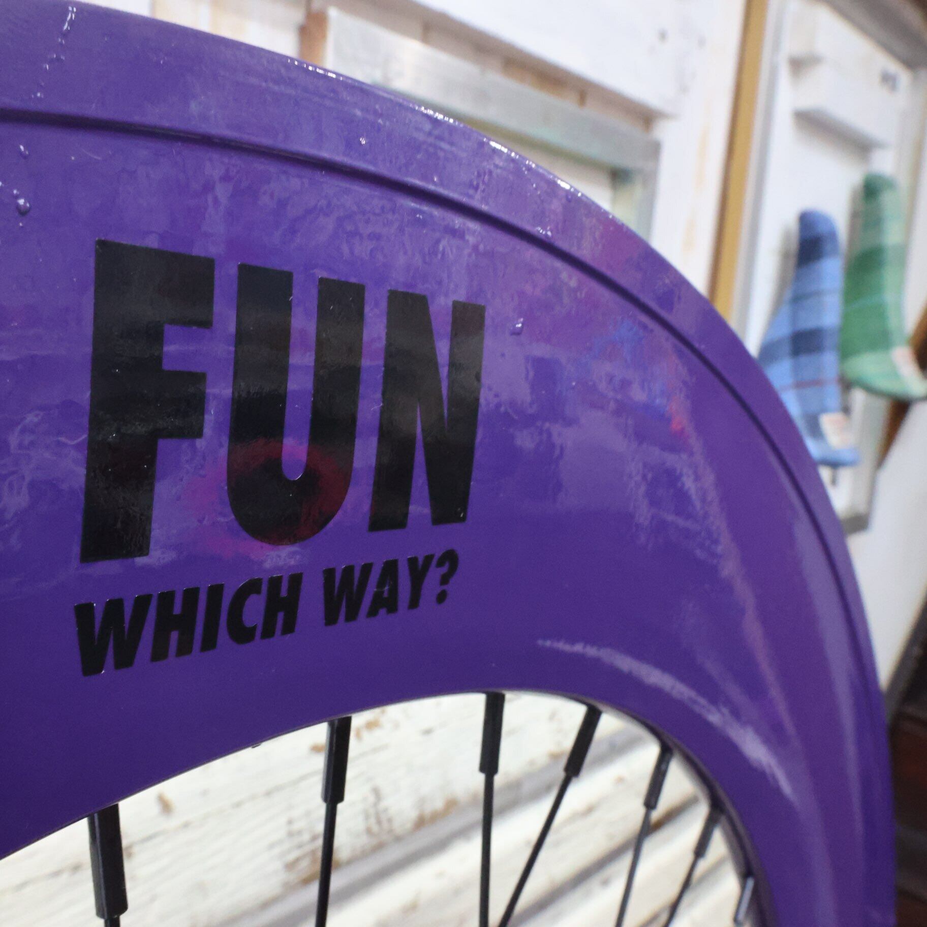 FUN 700C Deep rim FRONT, Deep royal purple】アルミホイール