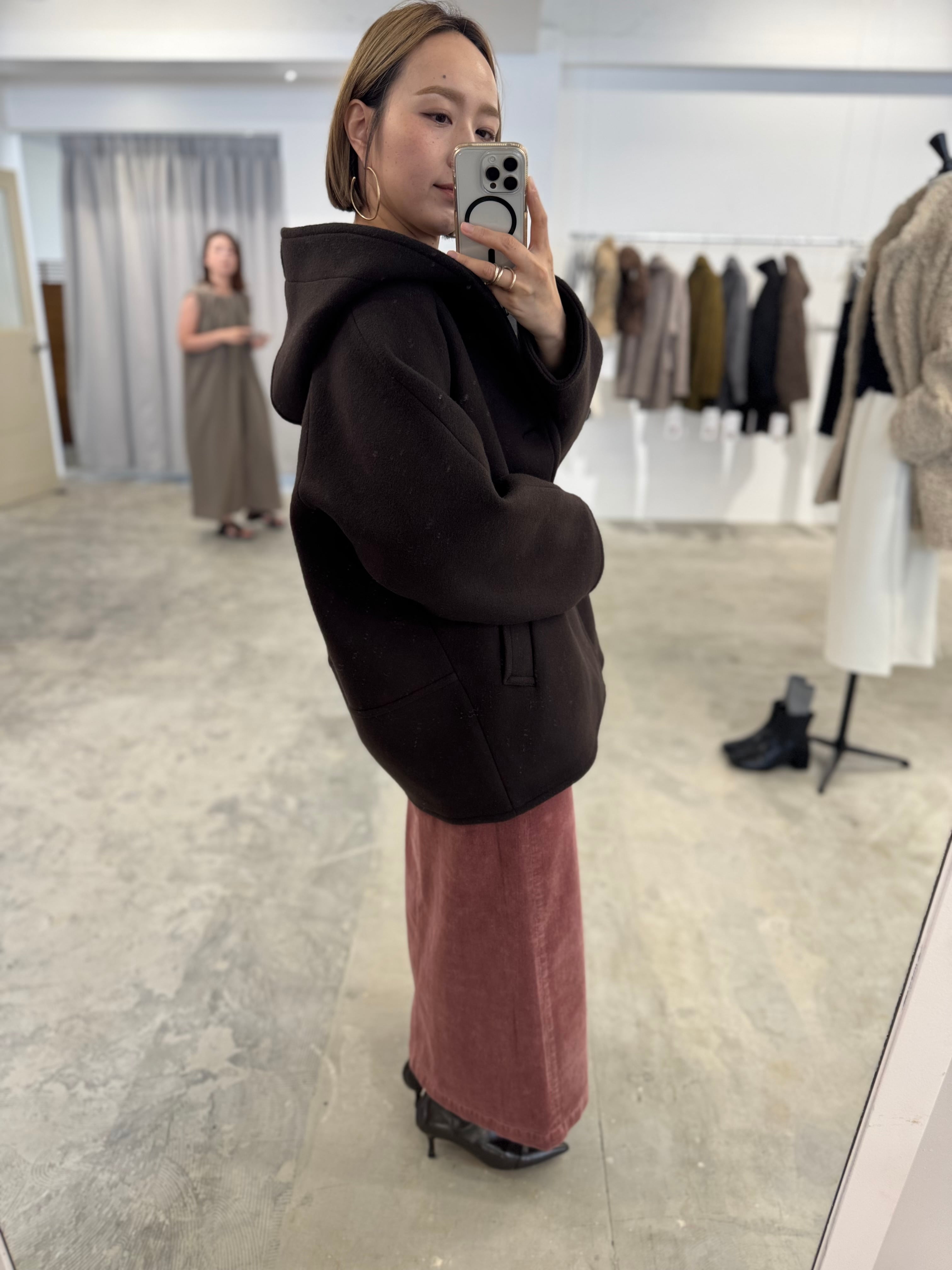 【LEMELANGE】フード付きウールコート　8553903