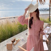 Romantic Atmosphere Pink Dress 5029