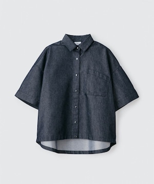 WILD THINGS(ワイルドシングス) - NANOTEX DENIM S/S SHIRT(ナノテックスデニムシャツ) WTW23010KB