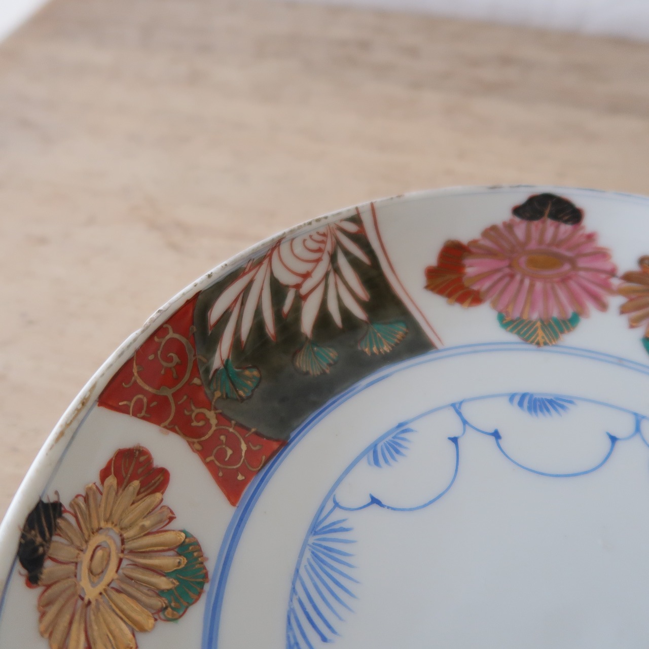 手描きのお花のワンプレート