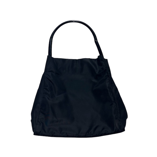 PRADA nylon × plastic handle bag