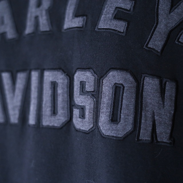 "HARLEY-DAVIDSON" 3-line sleeve design loose sweat