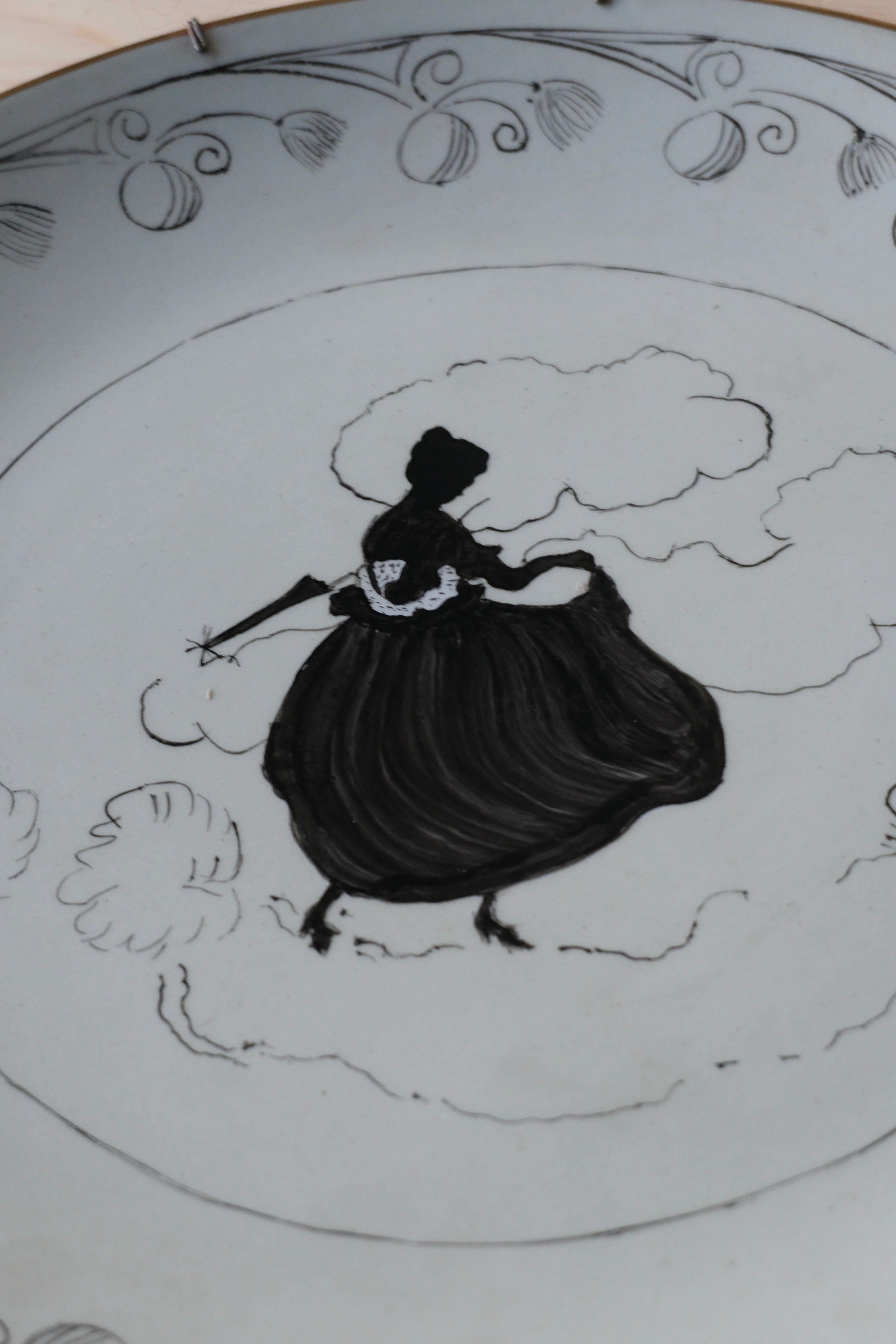 Beautiful hand-painted plate | QUARTER PAST FIVE