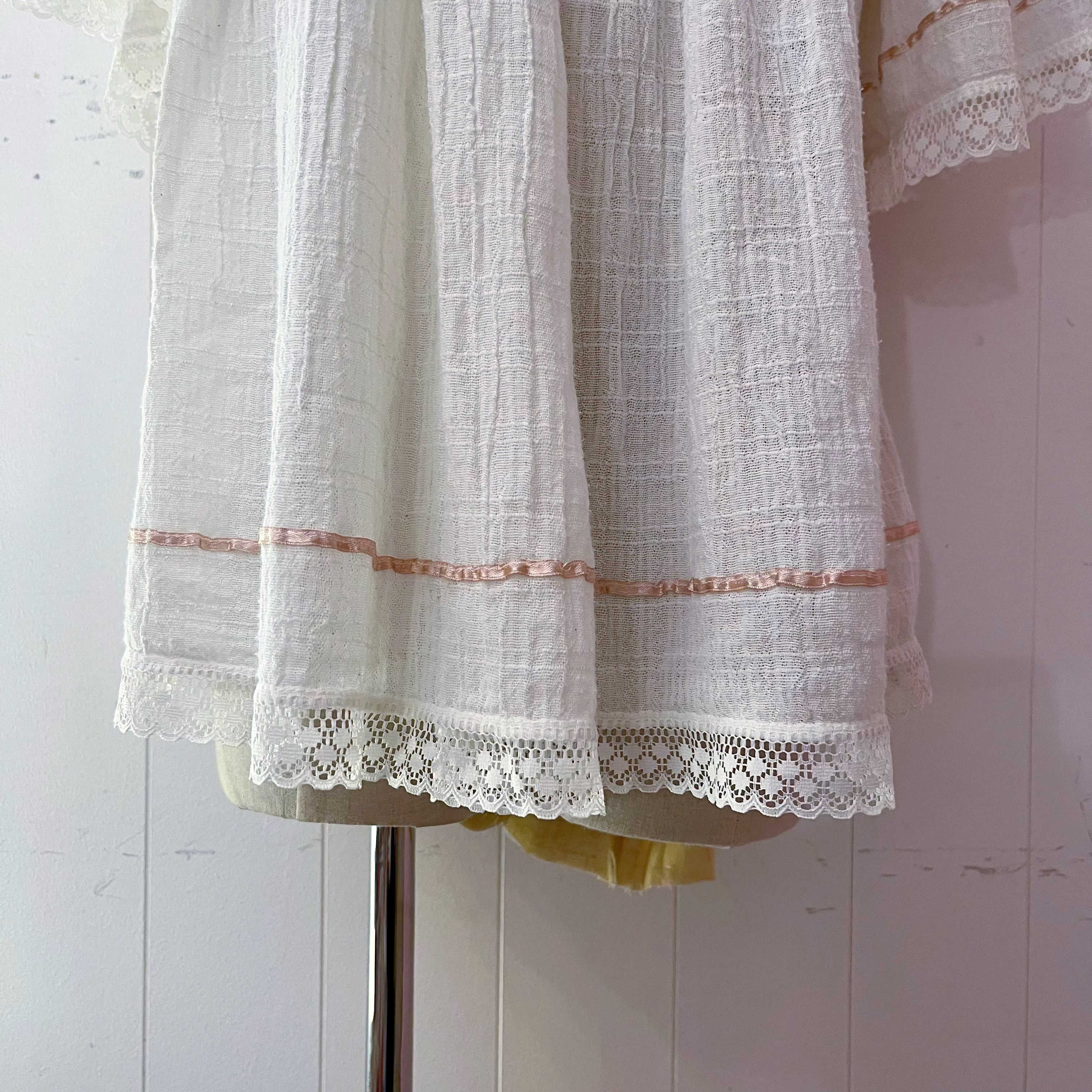 crochet ribbon bohemian blouse