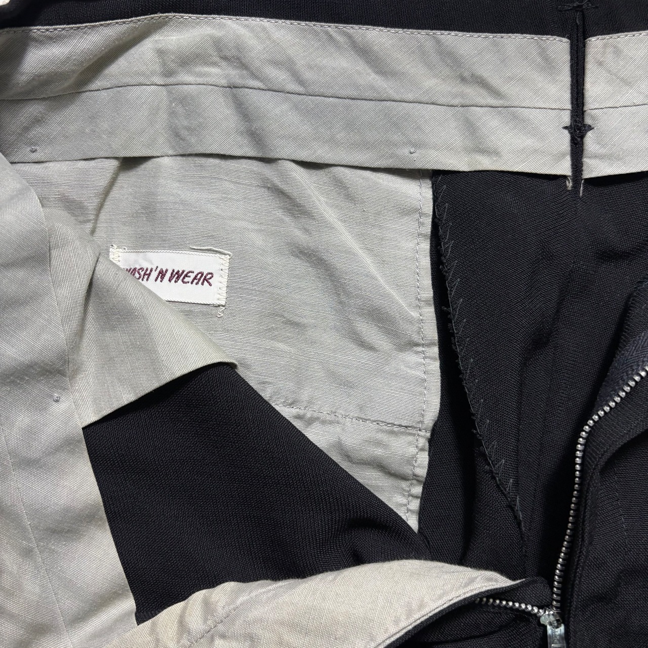 vintage 1960’s black drape slacks