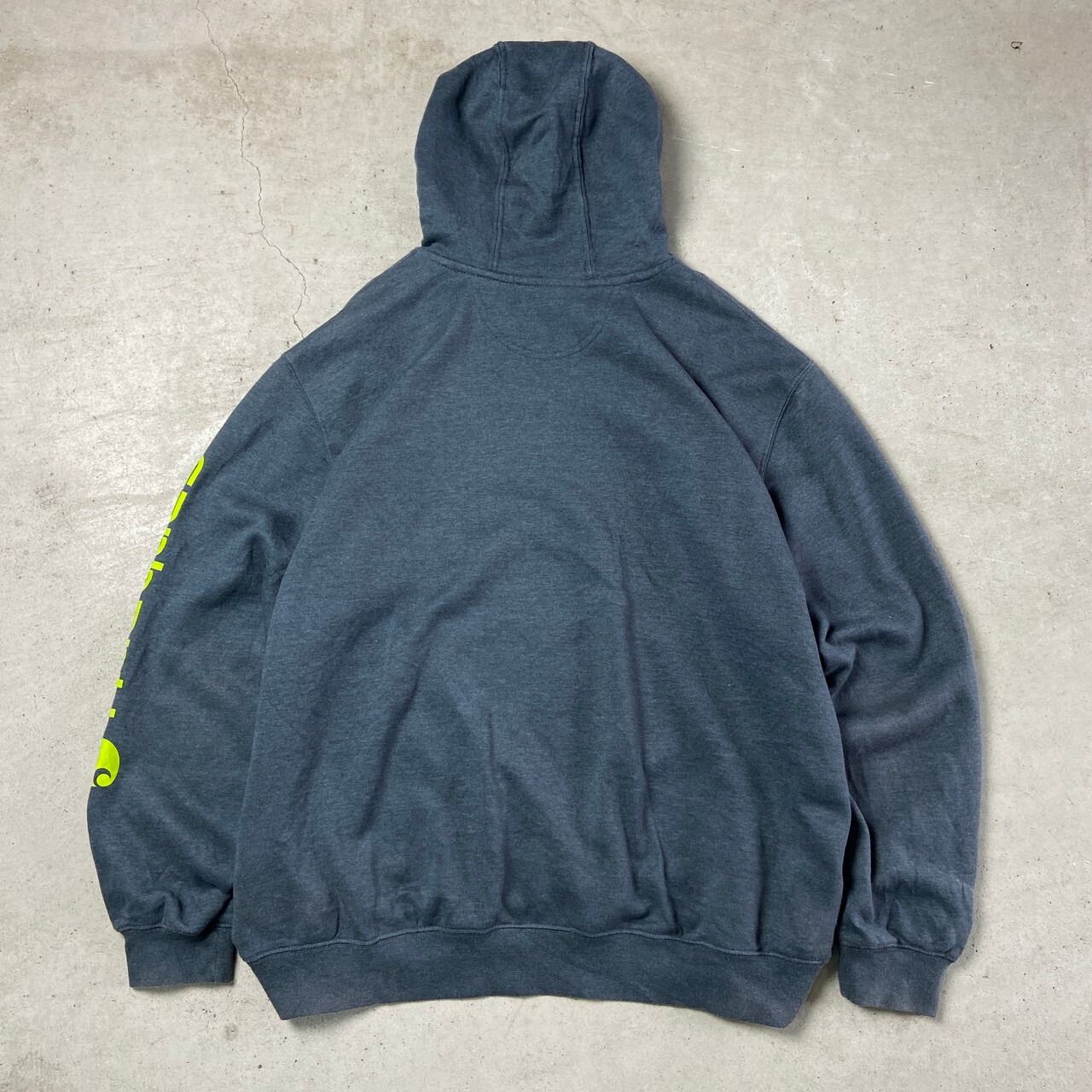 Carhartt カーハート 袖ロゴプリント スウェットパーカー メンズ2XL 