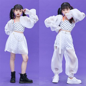 セットアップ ダンス衣装 女の子 3点セット 110-180㎝ ダンス チアガール コスプレ かわいい 24zm535