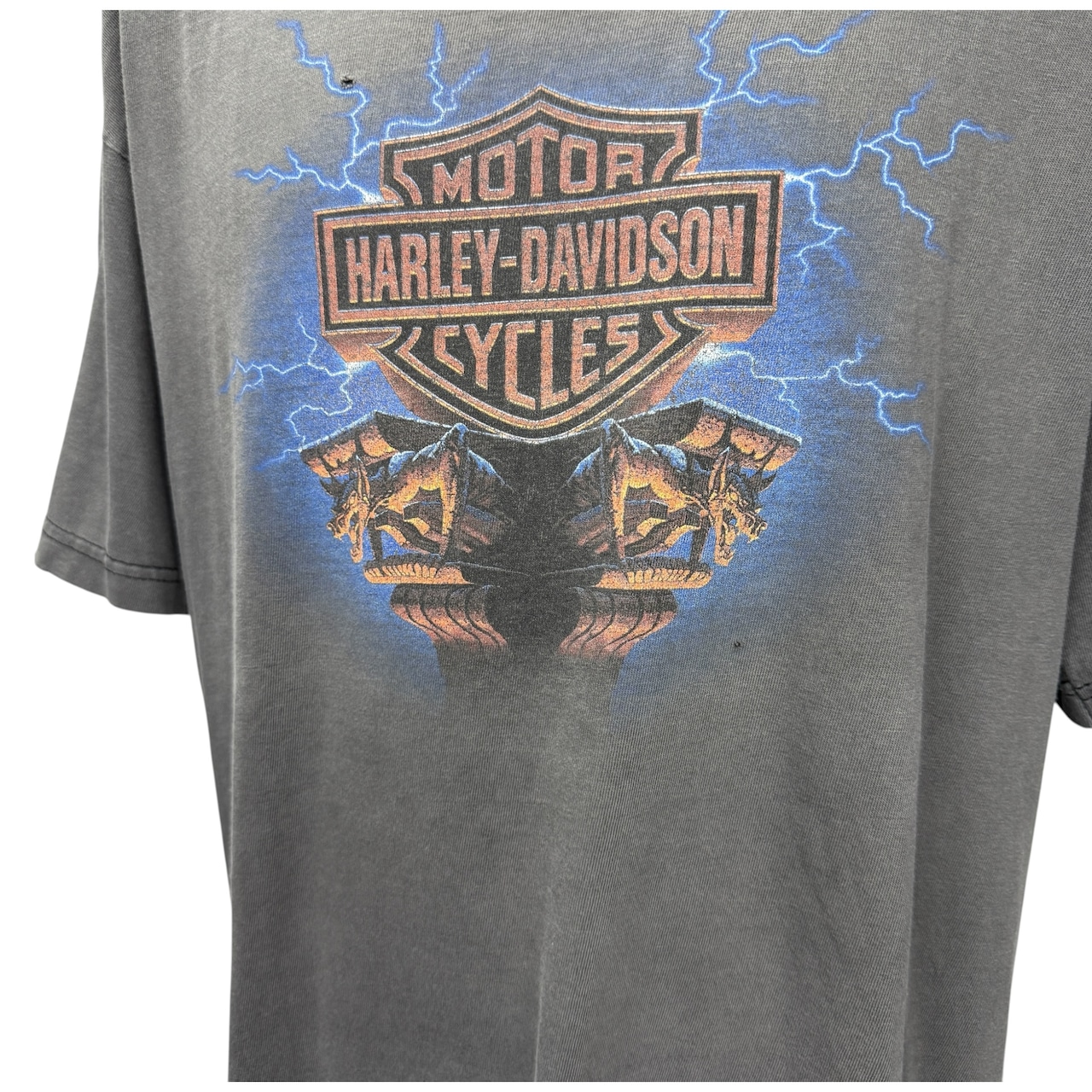 【HARLEY-DAVIDSON】ハーレーダビッドソン "GARGOYLE & LIGHTNING" 90's Vintage Tシャツ