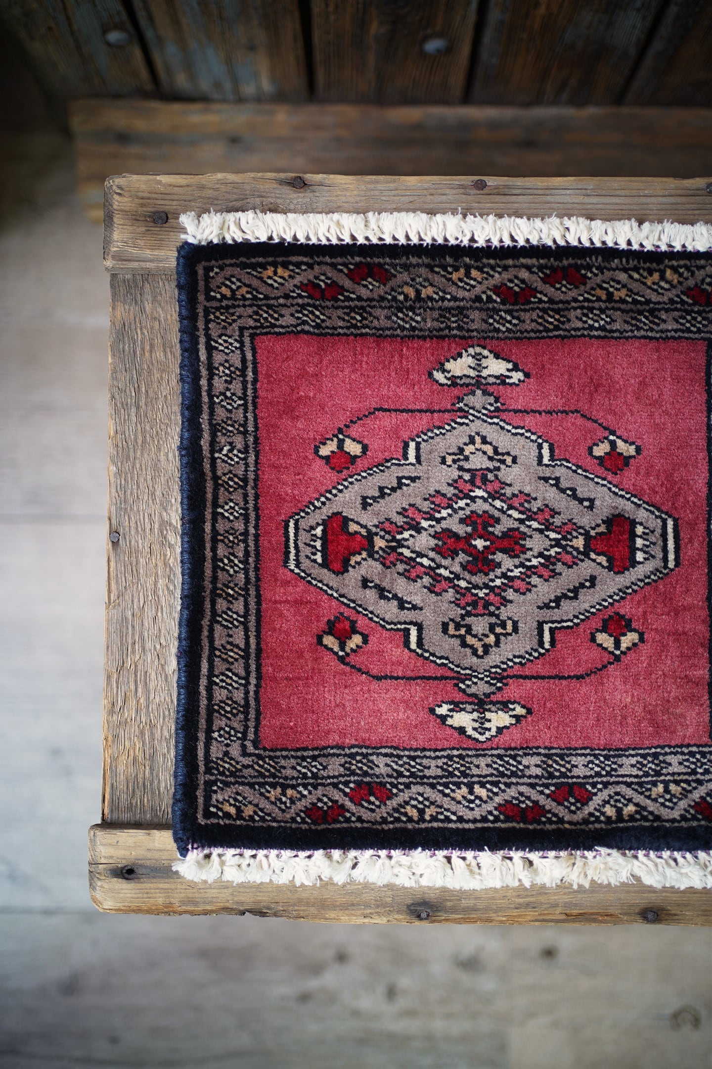 ➖Vintage Rug➖　120cm×51cm　ペルシャ絨毯　トライバルラグ Mini Size | ヴィンテージラグ専門店 TIME RUG （ペルシャ絨毯