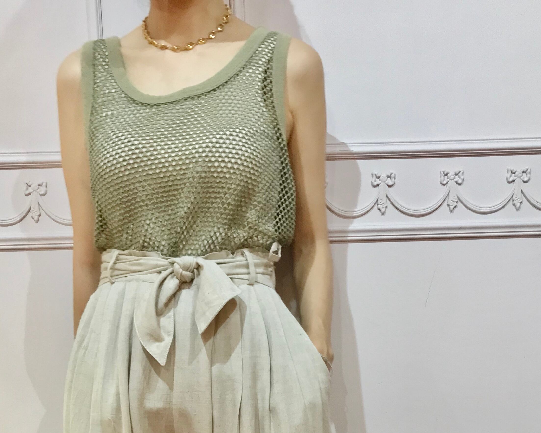 メッシュタンクトップ lot20534