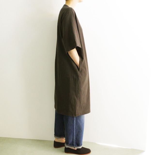 HUE ヒュー　3 POCKETS T-SHIRTS  LONG LENGTH   HUE-05　  3ポケットロングTシャツ