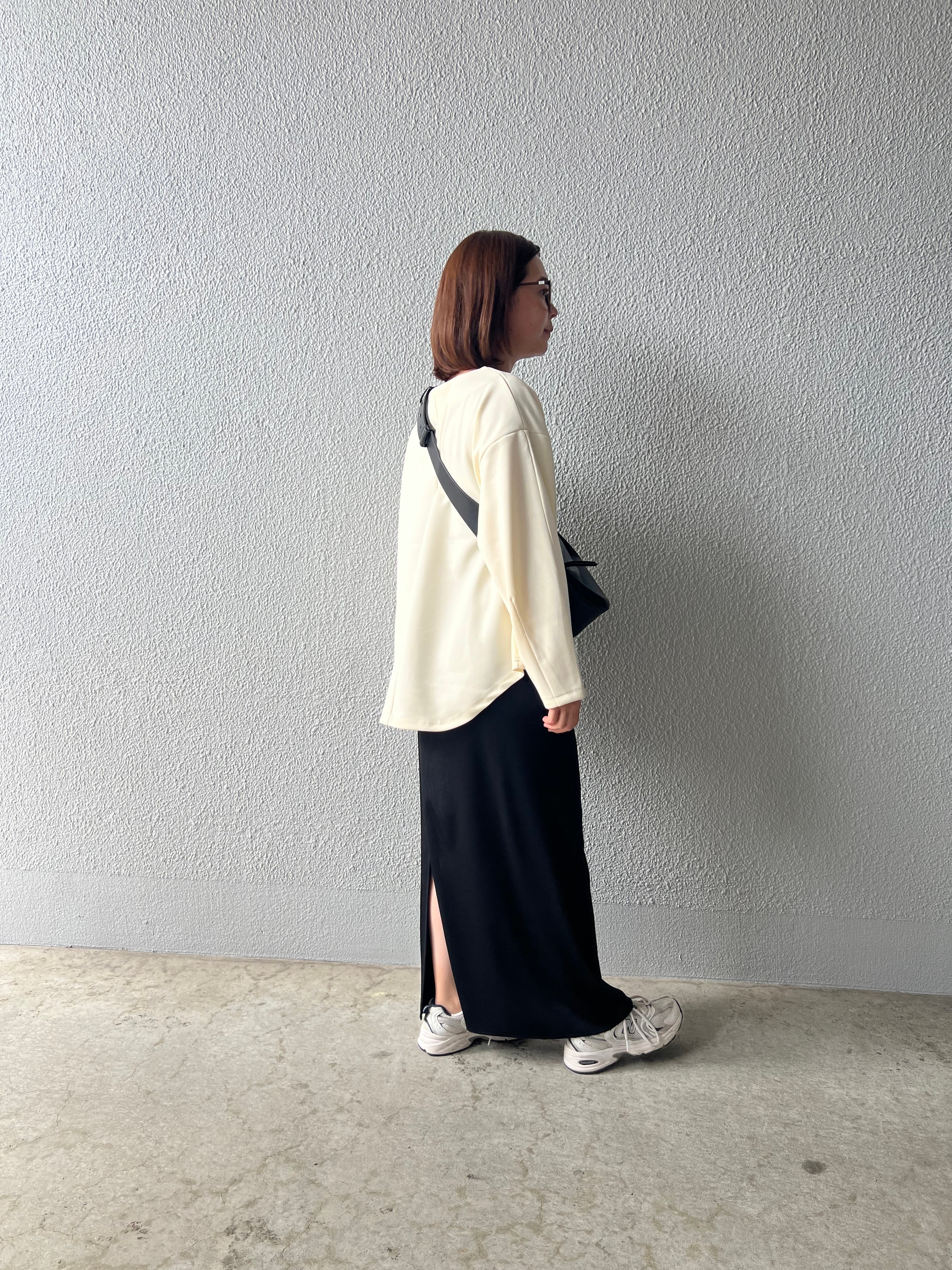 【SELECT】ダーツスリーブダンボールニットプルオーバー 45-0699