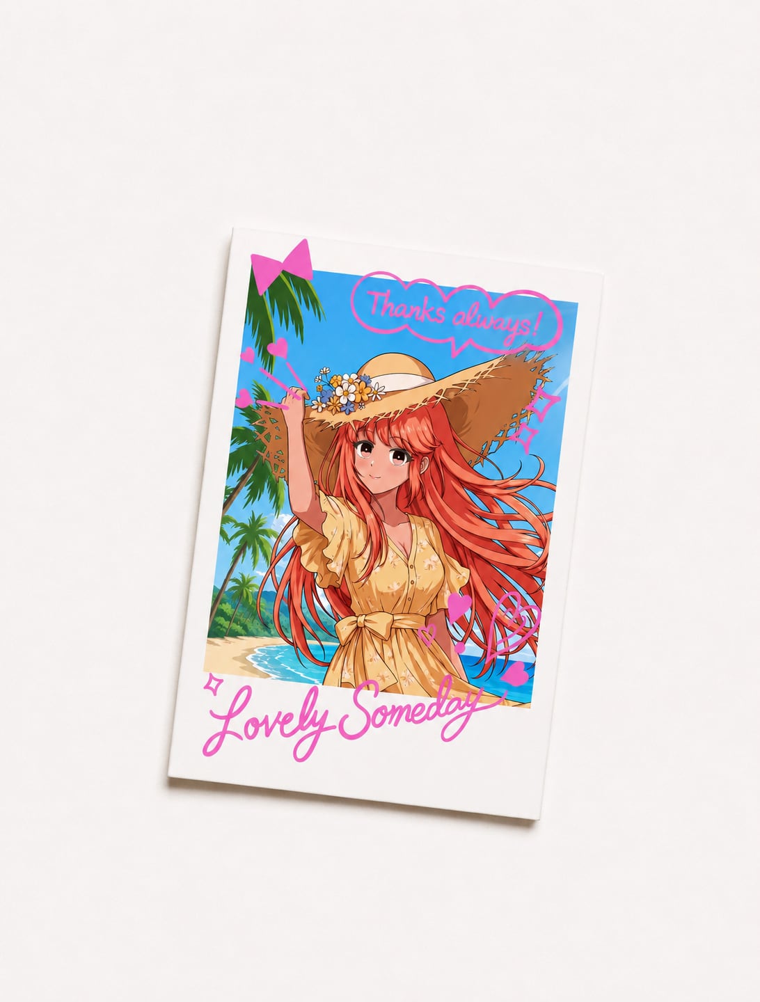 サマービーチチェキ風カード | Lovely Someday Store