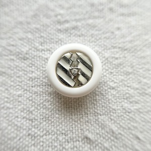 ホワイト エナメルボーダー（シルバー） 15mm