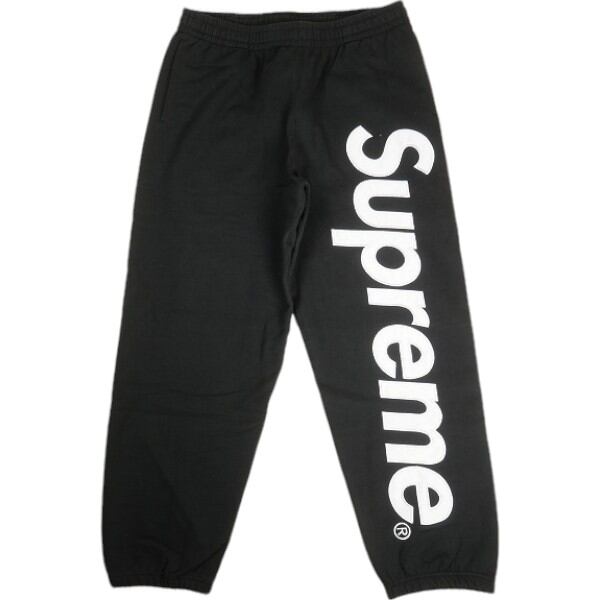 Size【L】 SUPREME シュプリーム 24AW Satin Applique Sweatpant Black
