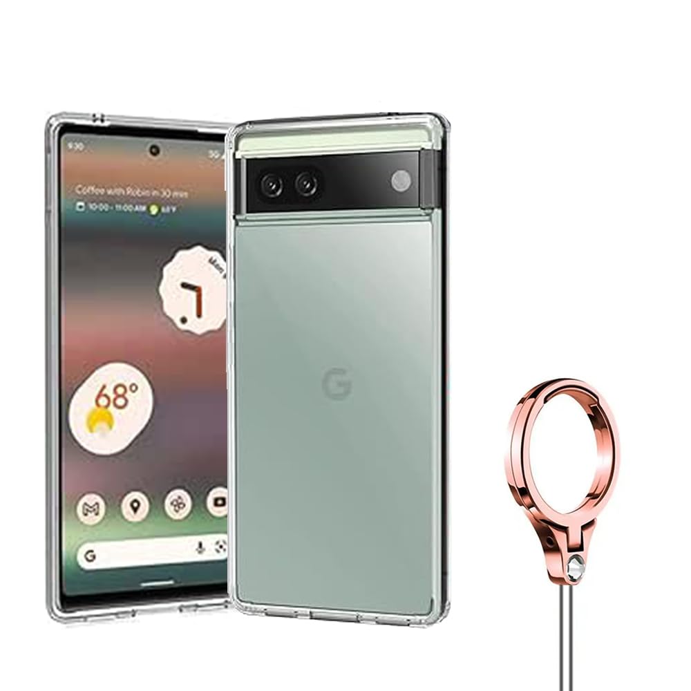 YJKezhan for Google Pixel 6a 5G用 TPU素材ケース クリア 透明バックカバー 保護ケース Google Pixel 6a 5Gケース 柔らかいTPU素材 クリアカバーpixel6a