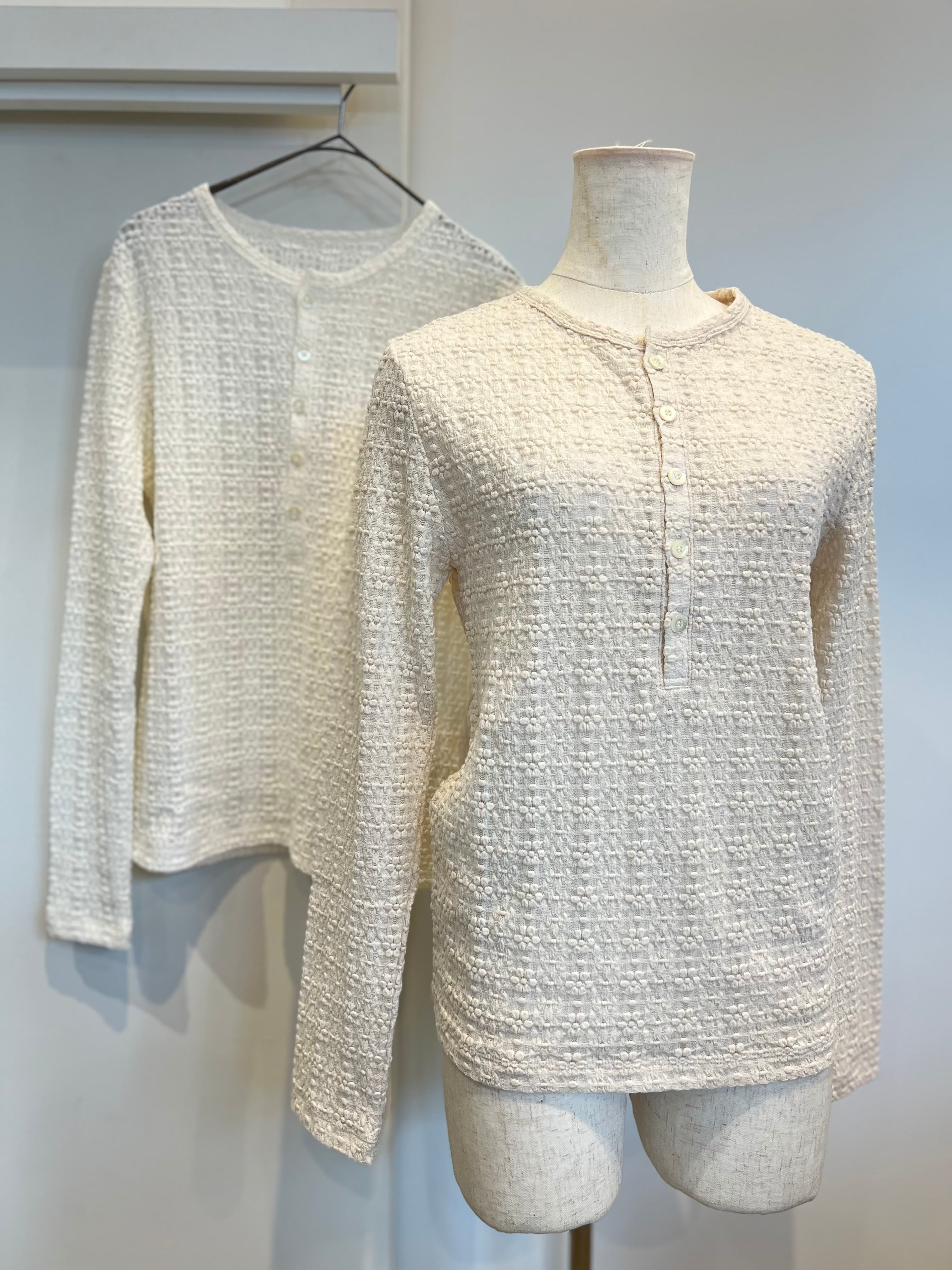 【LEMELANGE】レースヘンリーネックTee 8611002